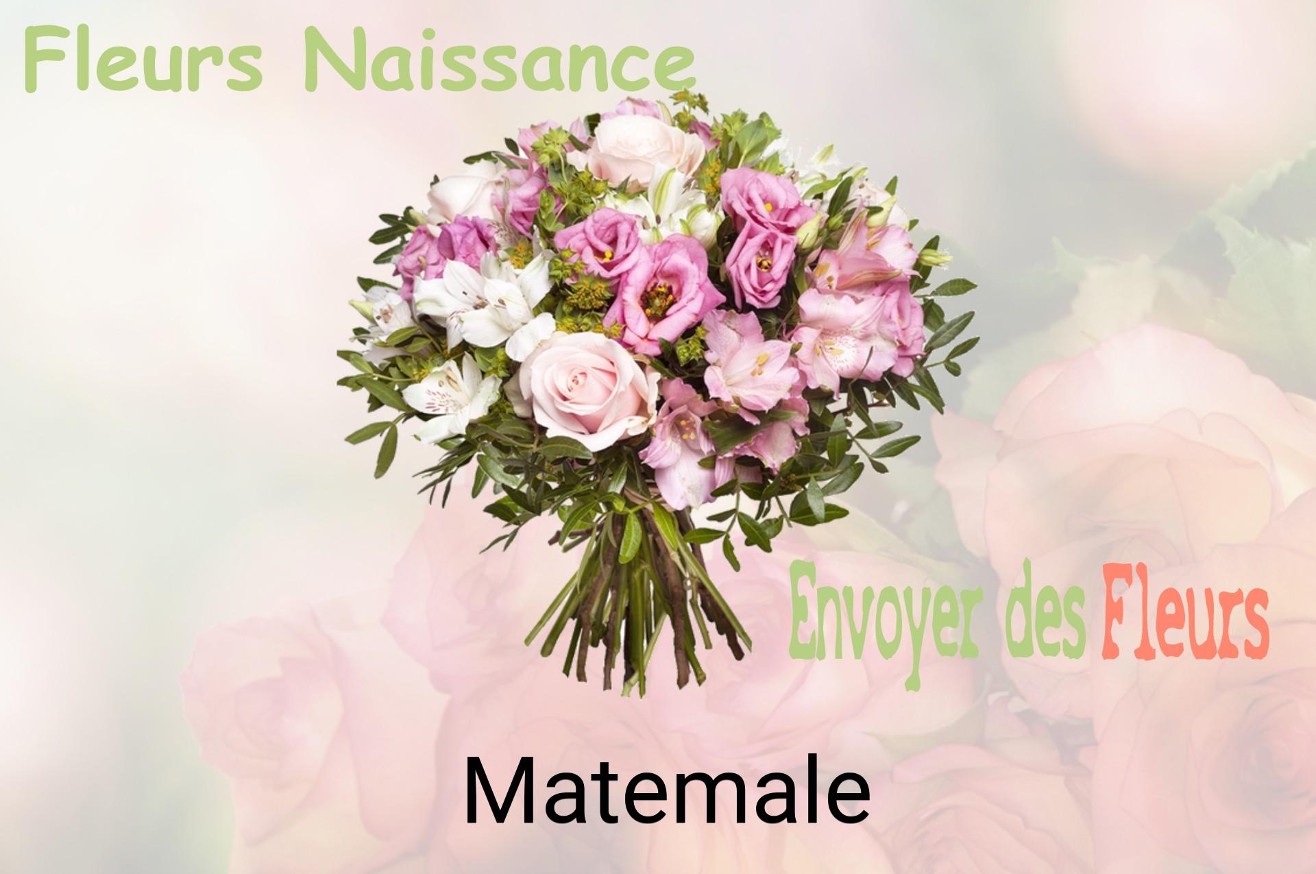 Bouquet de fleurs de naissance livré à Matemale